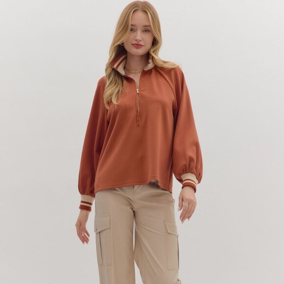 ENTRO RUST SCUBA TOP WITH ELAST CONTRAST TRIM - Picture 4 of 7